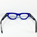 VUE DC ROK Women's Eyeglasses Frame in Blue/Black - Authentic New