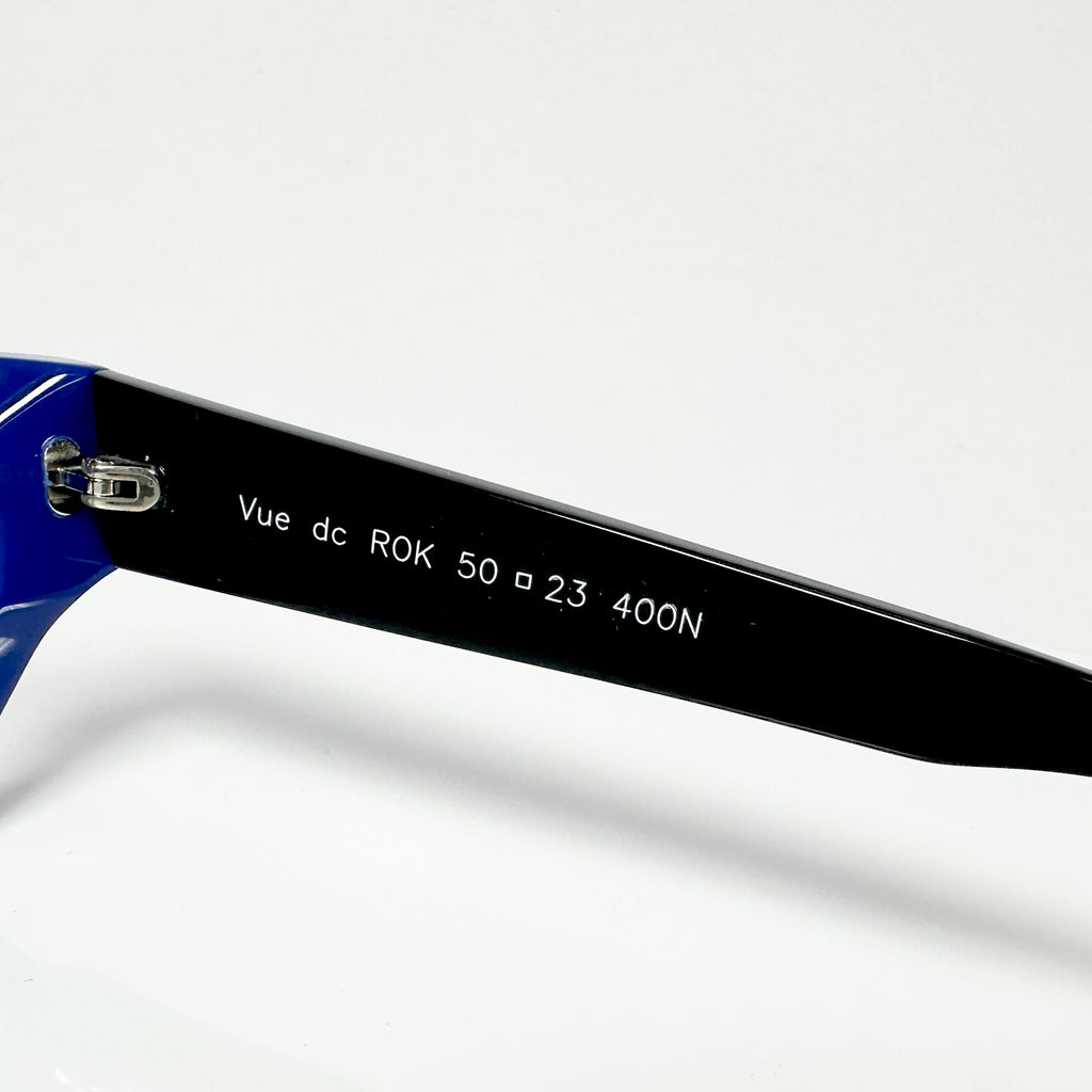 VUE DC ROK Women's Eyeglasses Frame in Blue/Black - Authentic New