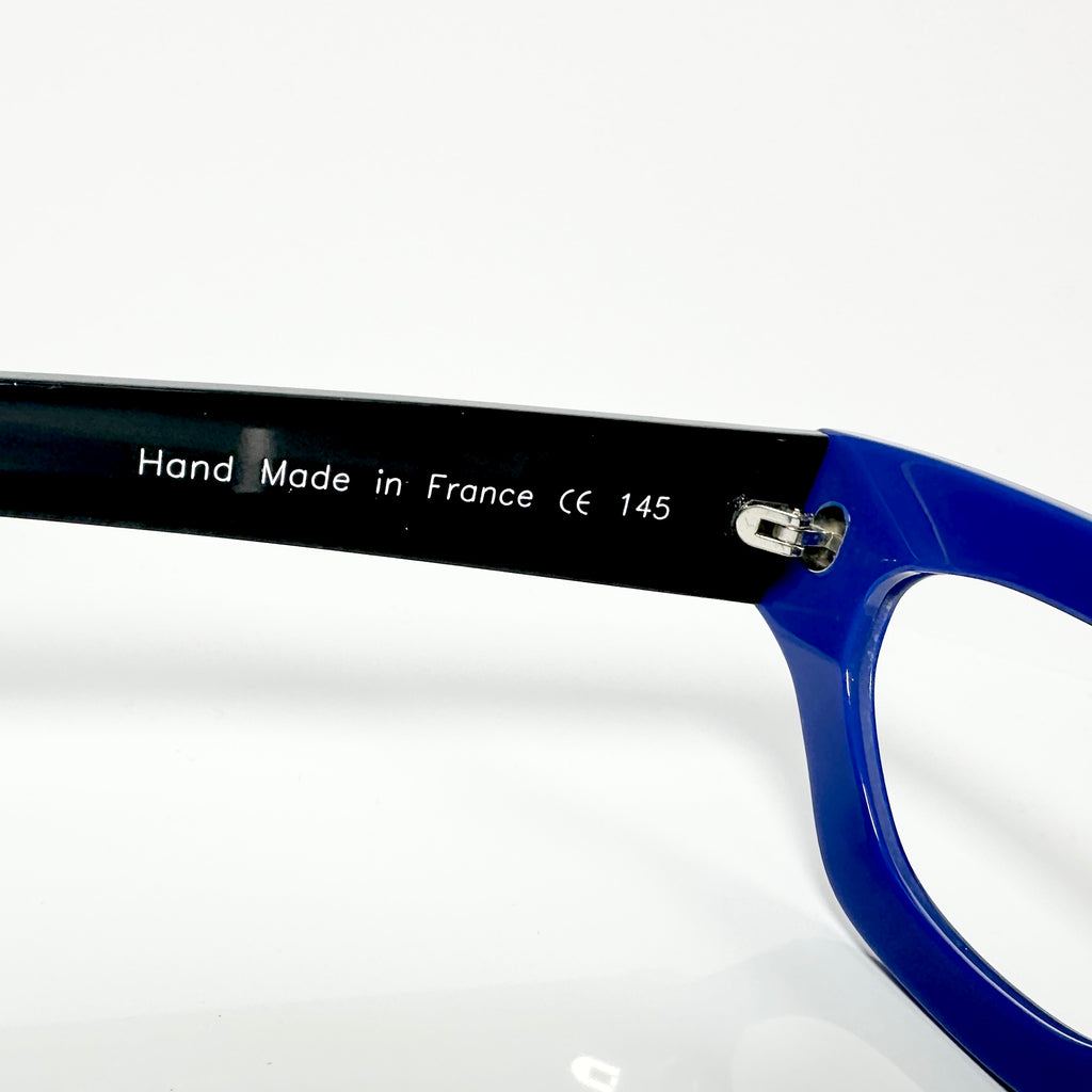 VUE DC ROK Women's Eyeglasses Frame in Blue/Black - Authentic New