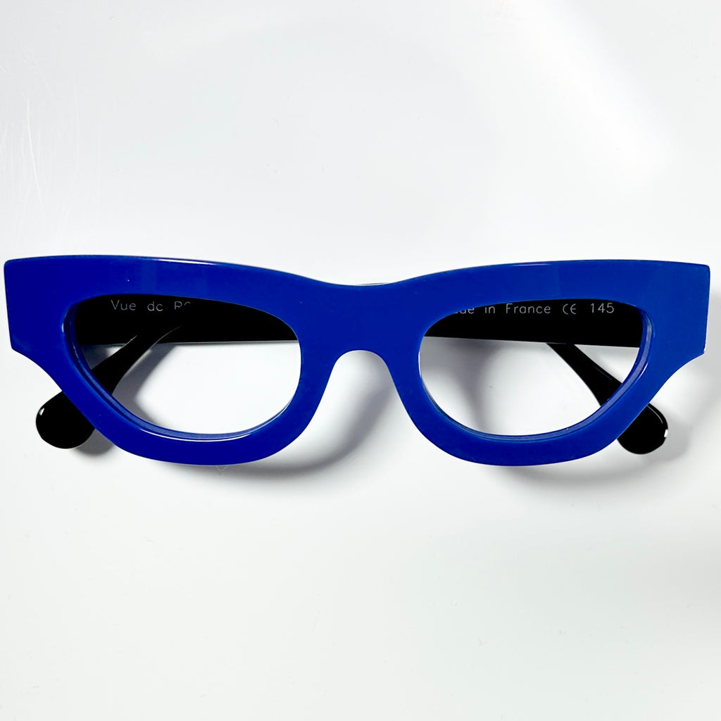 VUE DC ROK Women's Eyeglasses Frame in Blue/Black - Authentic New