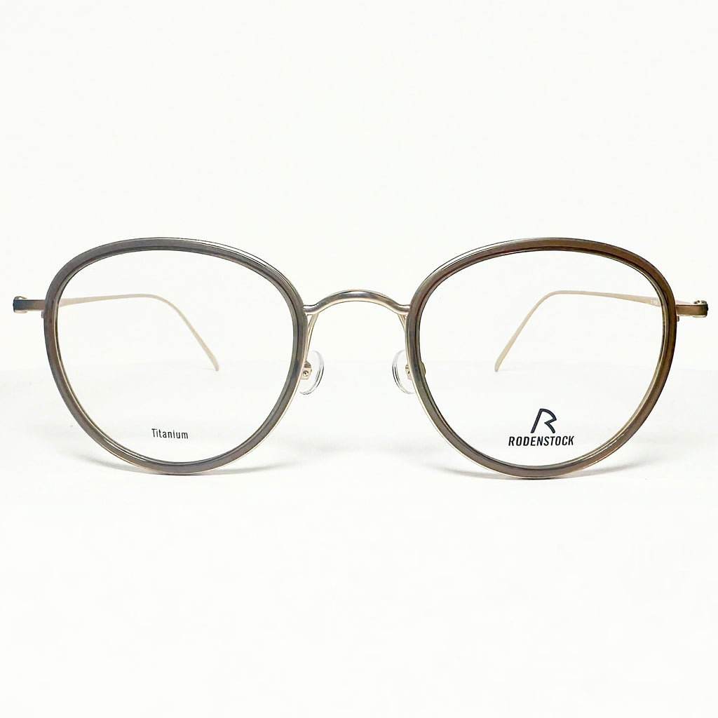 RODENSTOCK R7096 B  Eyeglasses Frames in Brown/Light Gold - Authentic New