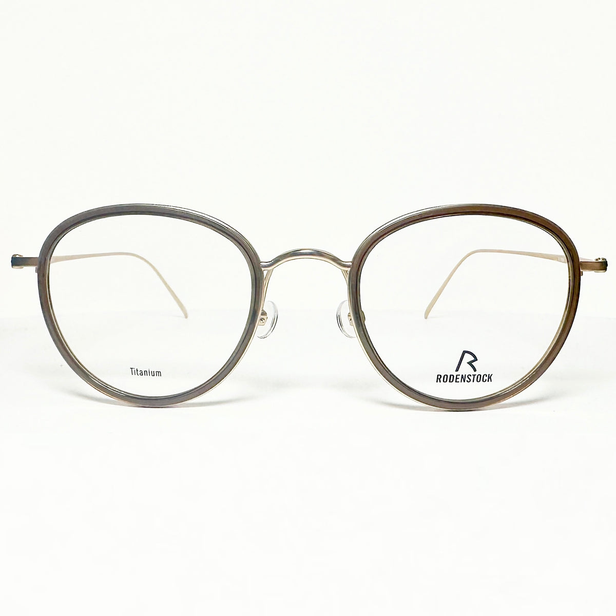 RODENSTOCK R7096 B  Eyeglasses Frames in Brown/Light Gold - Authentic New