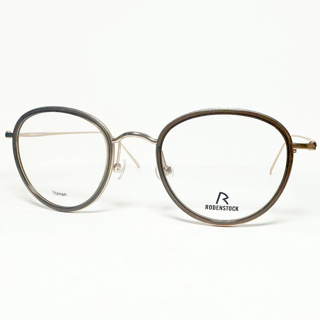 RODENSTOCK R7096 B  Eyeglasses Frames in Brown/Light Gold - Authentic New