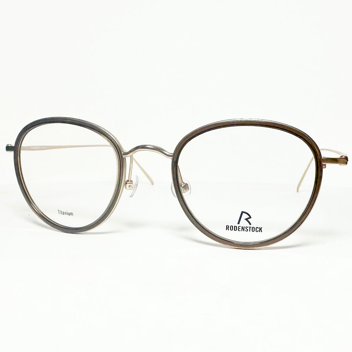 RODENSTOCK R7096 B  Eyeglasses Frames in Brown/Light Gold - Authentic New