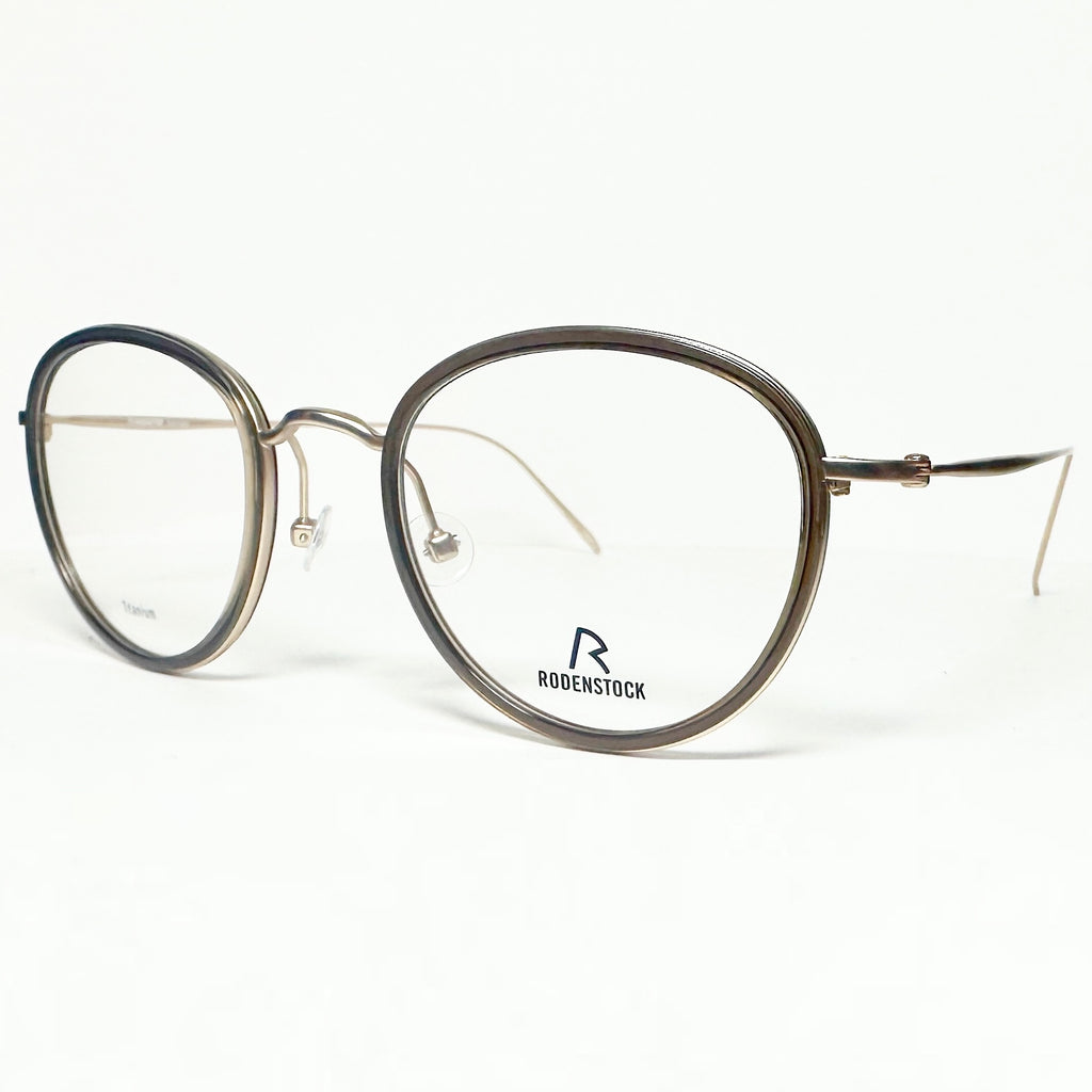 RODENSTOCK R7096 B  Eyeglasses Frames in Brown/Light Gold - Authentic New