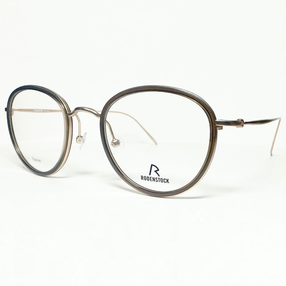RODENSTOCK R7096 B  Eyeglasses Frames in Brown/Light Gold - Authentic New
