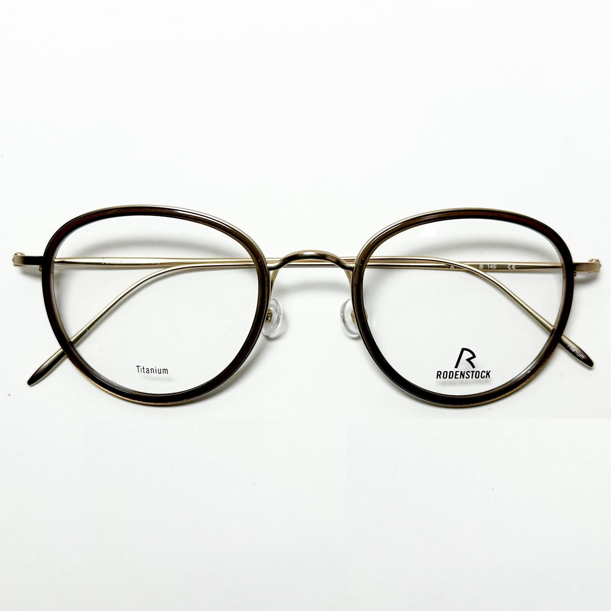 RODENSTOCK R7096 B  Eyeglasses Frames in Brown/Light Gold - Authentic New