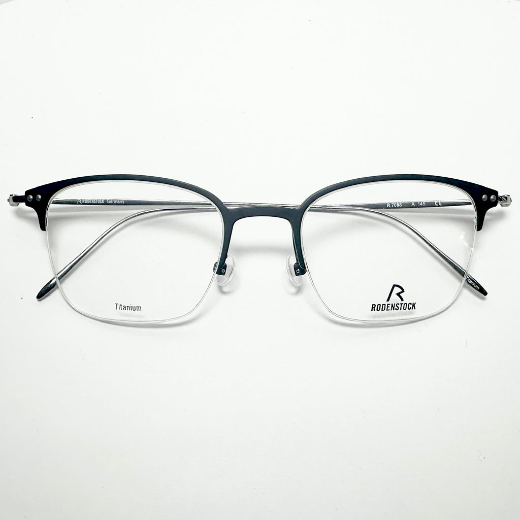 RODENSTOCK R7086 A Eyeglasses Frames in Black/Silver - Authentic New