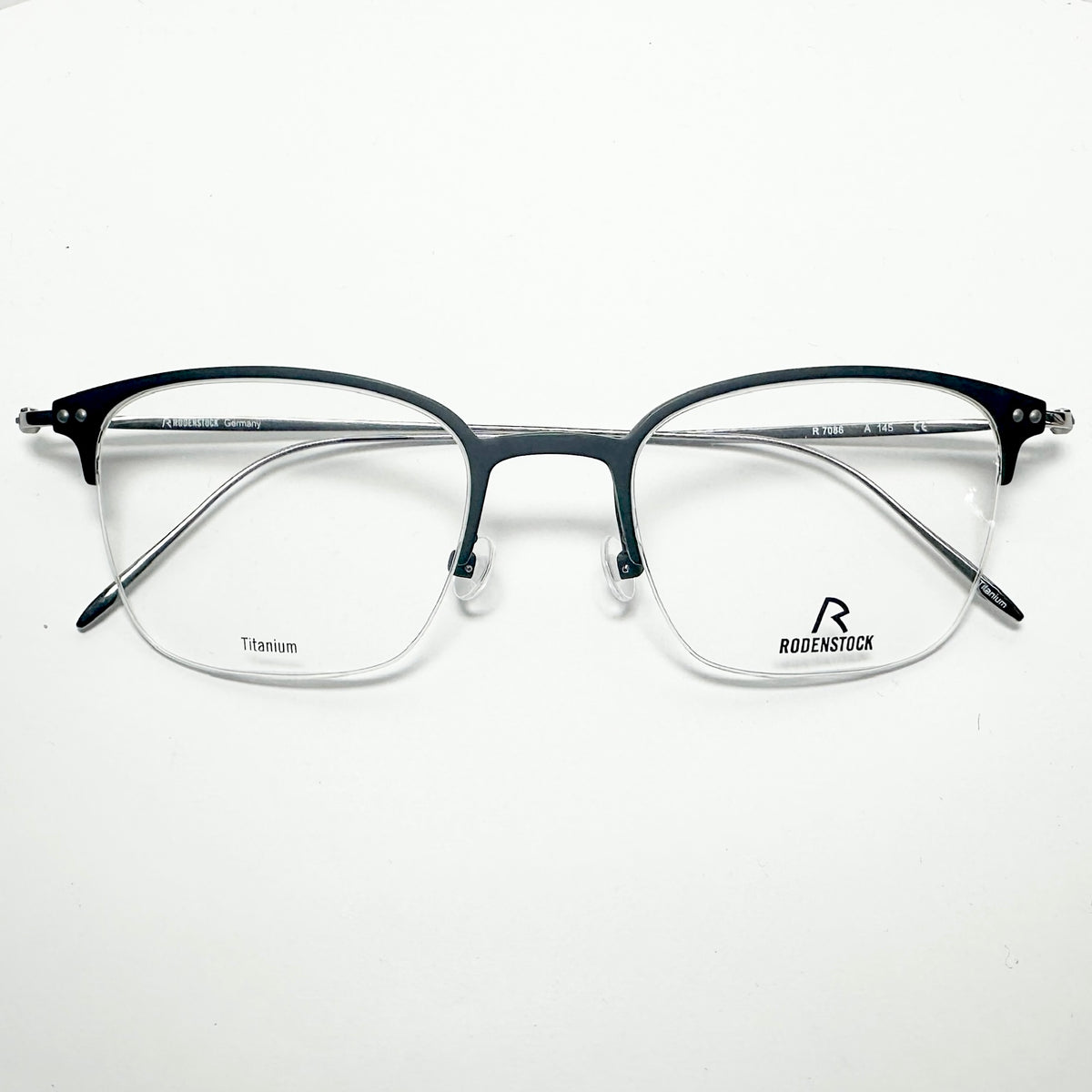 RODENSTOCK R7086 A Eyeglasses Frames in Black/Silver - Authentic New