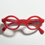 VUE DC RON Round Eyeglasses Frame in Red - Authentic New