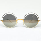 Mykita DECADES BUENO Unisex Sunglasses Frame in Glossy Gold - Authentic New