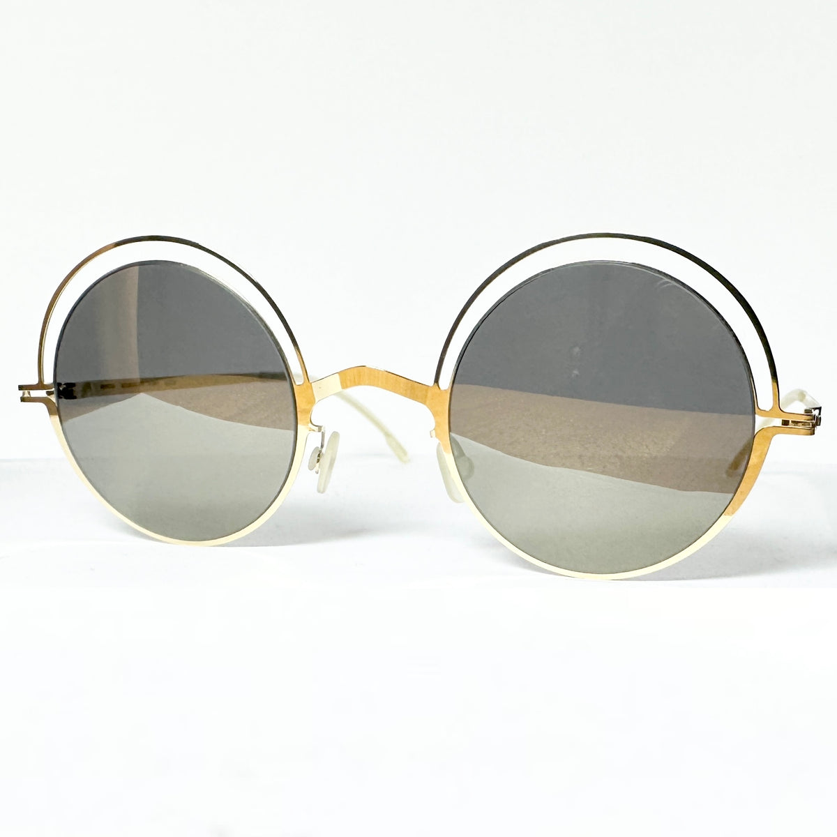 Mykita DECADES BUENO Unisex Sunglasses Frame in Glossy Gold - Authentic New