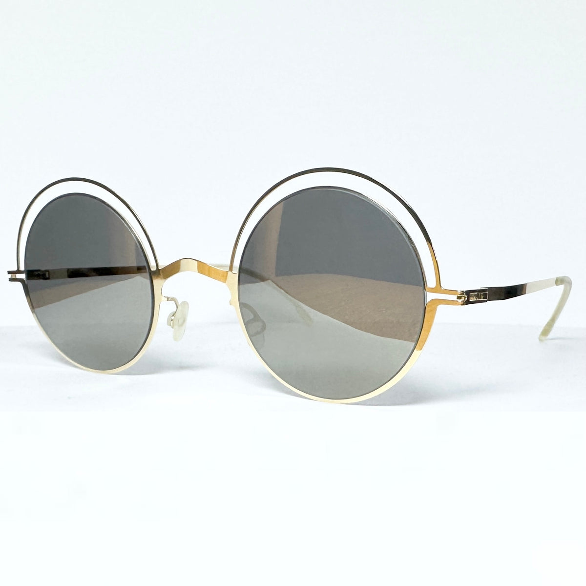 Mykita DECADES BUENO Unisex Sunglasses Frame in Glossy Gold - Authentic New