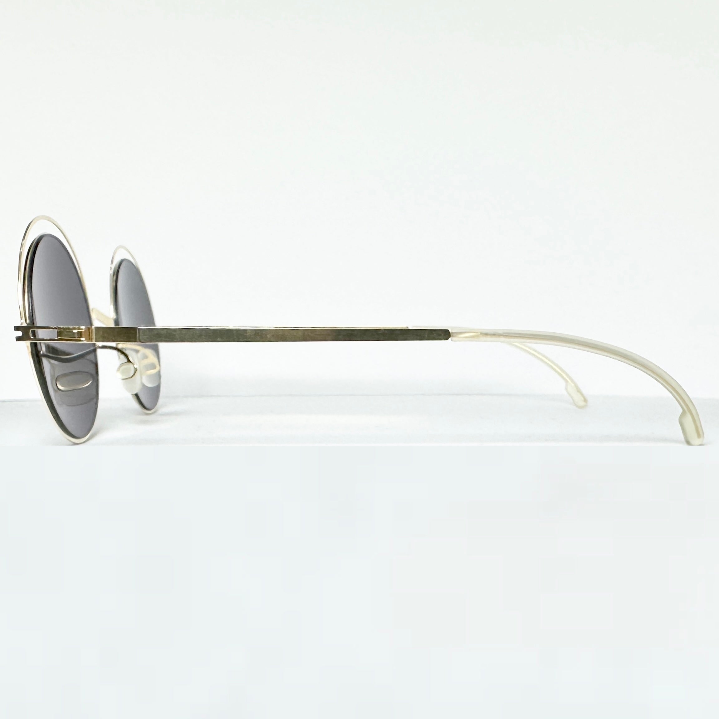 Mykita DECADES BUENO Unisex Sunglasses Frame in Glossy Gold - Authentic New