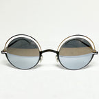 Mykita DECADES BUENO Unisex Sunglasses Frame in Silver/Black - Authentic New