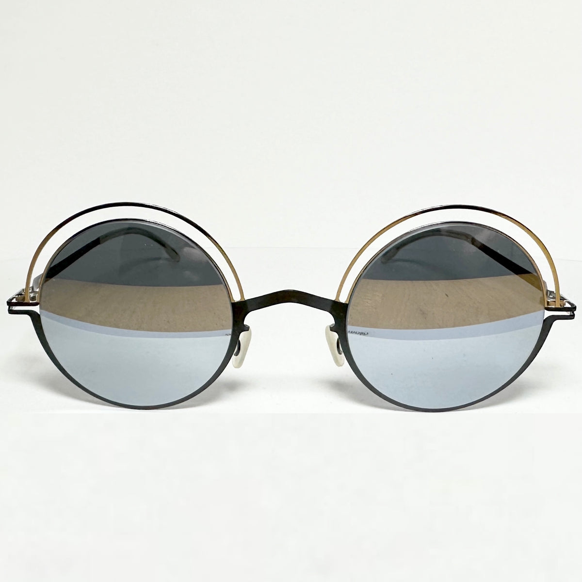 Mykita DECADES BUENO Unisex Sunglasses Frame in Silver/Black - Authentic New