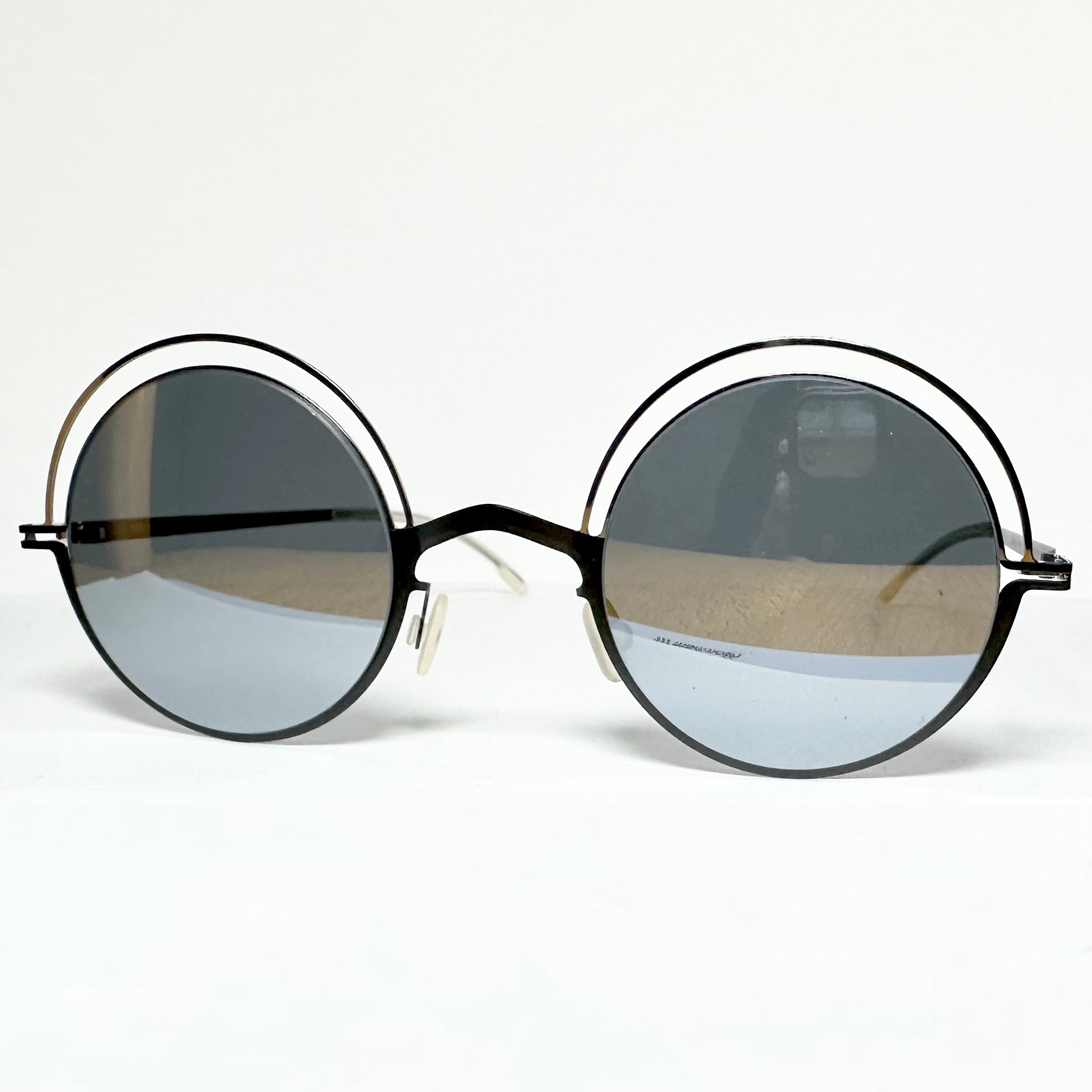 Mykita DECADES BUENO Unisex Sunglasses Frame in Silver/Black - Authentic New