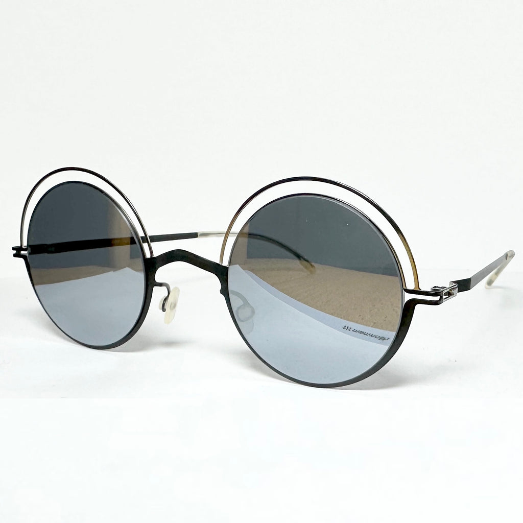Mykita DECADES BUENO Unisex Sunglasses Frame in Silver/Black - Authentic New