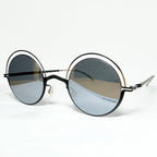 Mykita DECADES BUENO Unisex Sunglasses Frame in Silver/Black - Authentic New