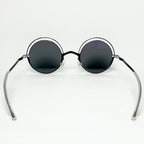 Mykita DECADES BUENO Unisex Sunglasses Frame in Silver/Black - Authentic New