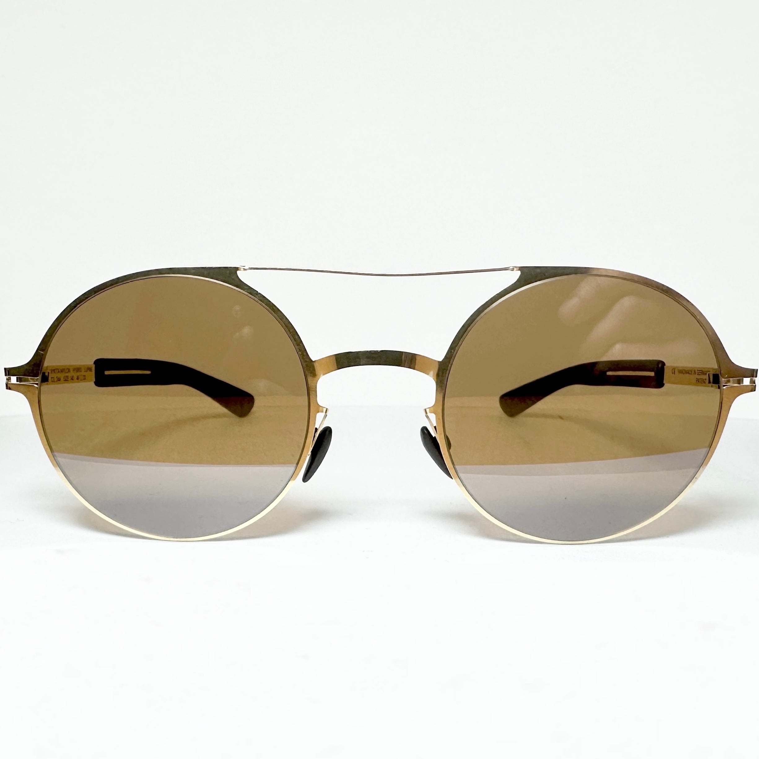 Mykita LUPINE MH2 SBR 244 Unisex Sunglasses Frame in Gold - Authentic New