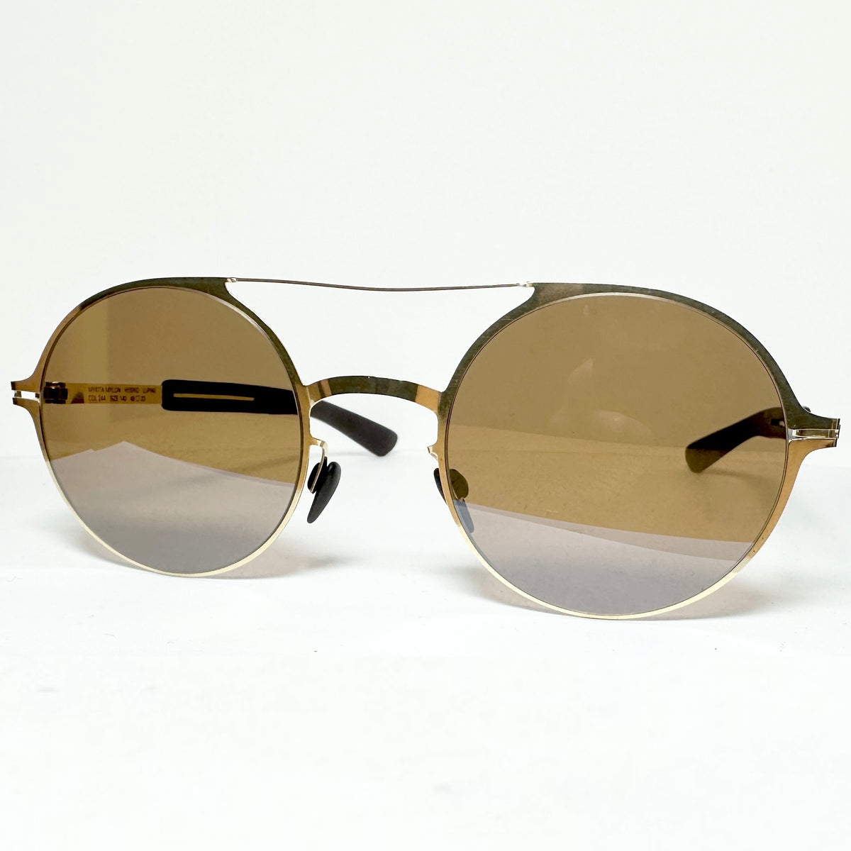 Mykita LUPINE MH2 SBR 244 Unisex Sunglasses Frame in Gold - Authentic New