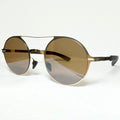 Mykita LUPINE MH2 SBR 244 Unisex Sunglasses Frame in Gold - Authentic New