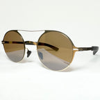 Mykita LUPINE MH2 SBR 244 Unisex Sunglasses Frame in Gold - Authentic New