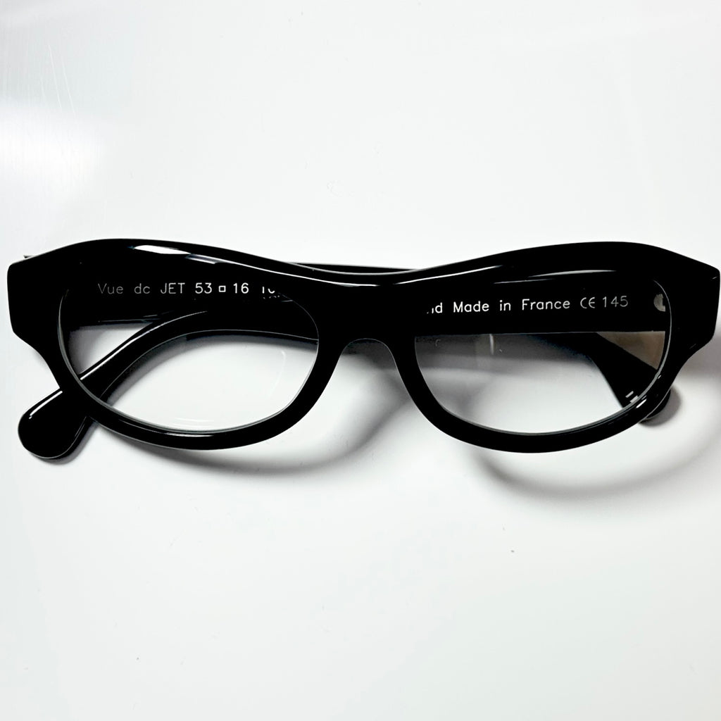 VUE DC JET 100 Unisex Eyeglasses Frame in Black - Authentic New