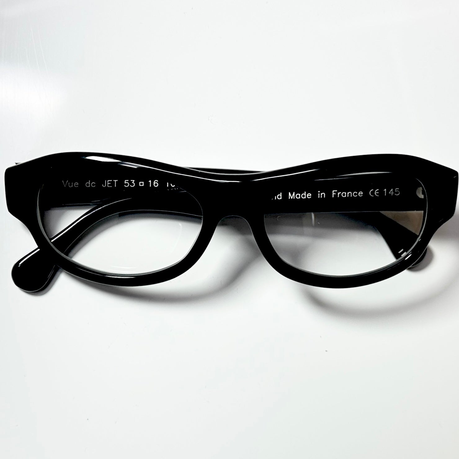 VUE DC JET 100 Unisex Eyeglasses Frame in Black - Authentic New