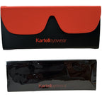 Kartell KL018V01 Round Eyeglasses Frames in Black -  Authentic New