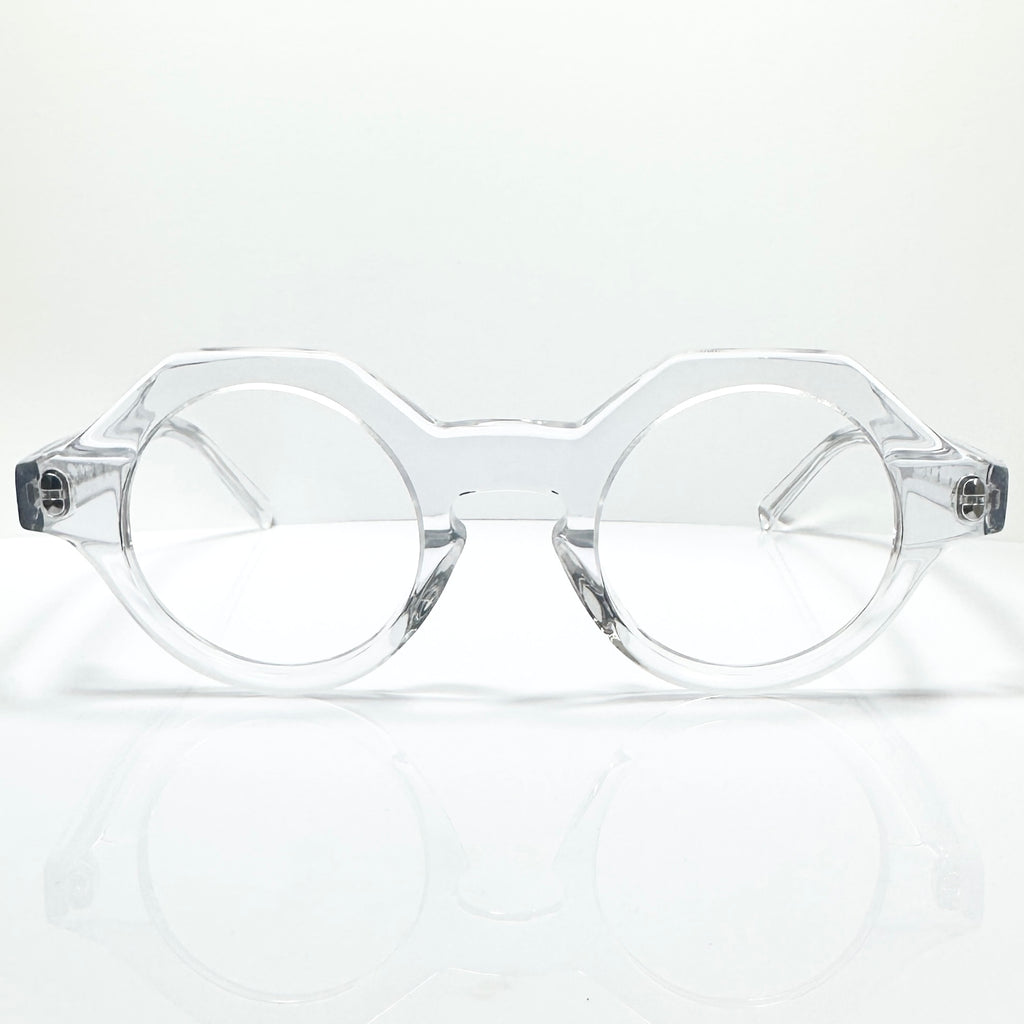 BOB SDRUNK Alfred Round Eyeglasses Frames in Clear - New Authentic