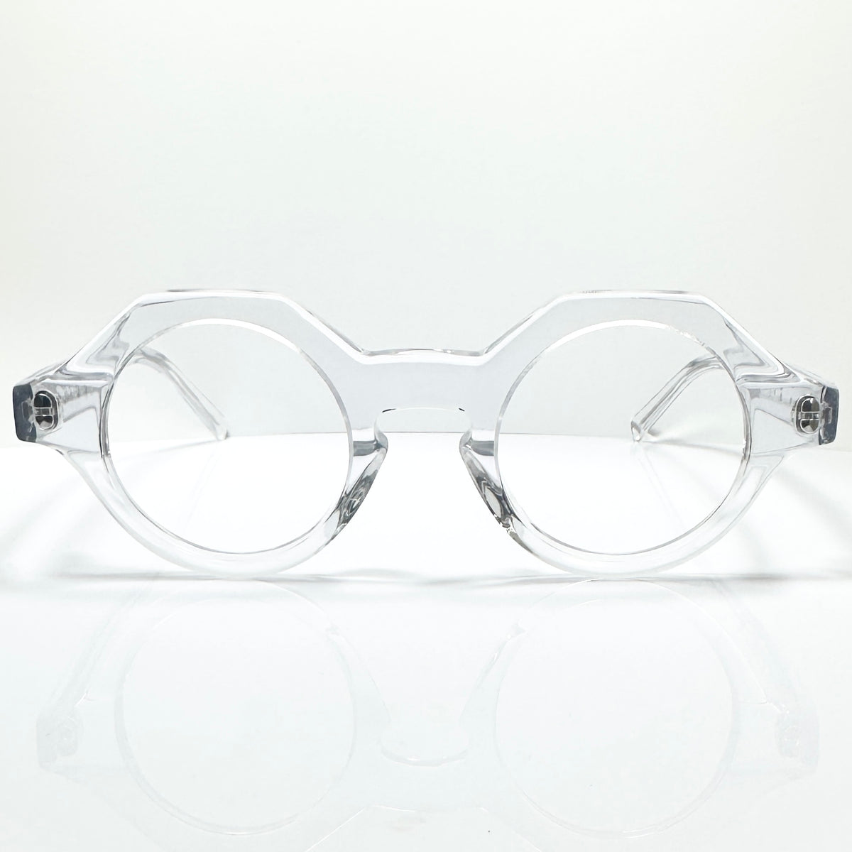 BOB SDRUNK Alfred Round Eyeglasses Frames in Clear - New Authentic