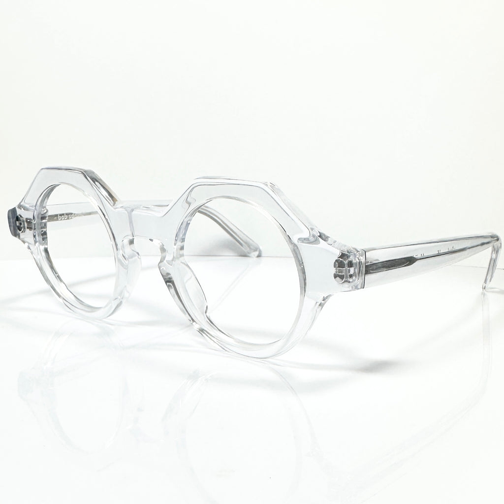 BOB SDRUNK Alfred Round Eyeglasses Frames in Clear - New Authentic