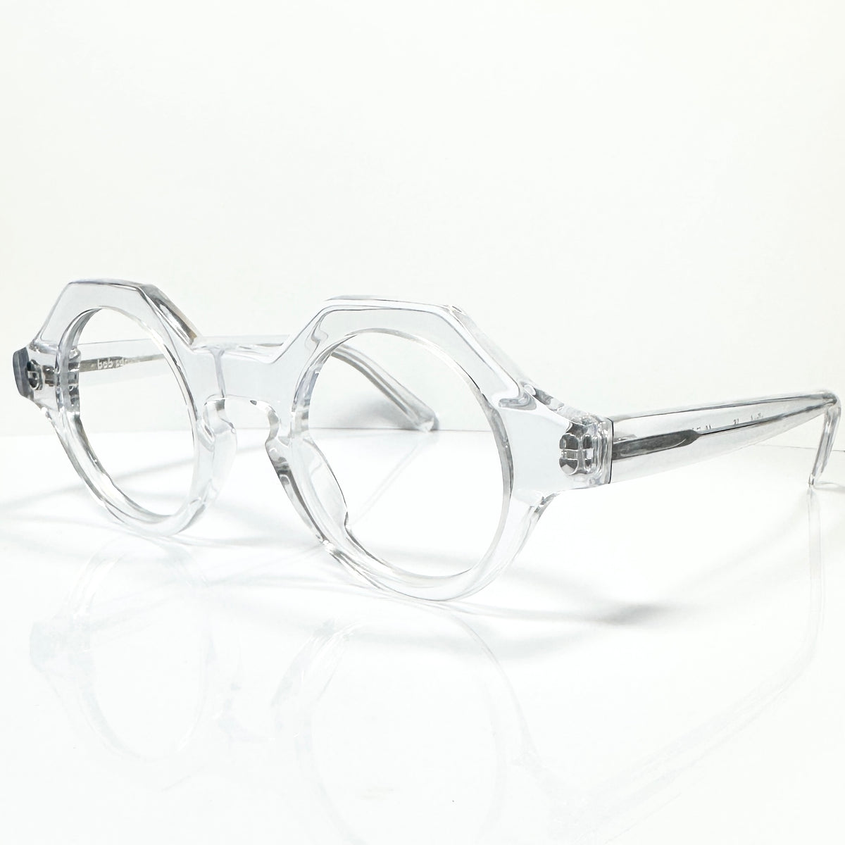 BOB SDRUNK Alfred Round Eyeglasses Frames in Clear - New Authentic