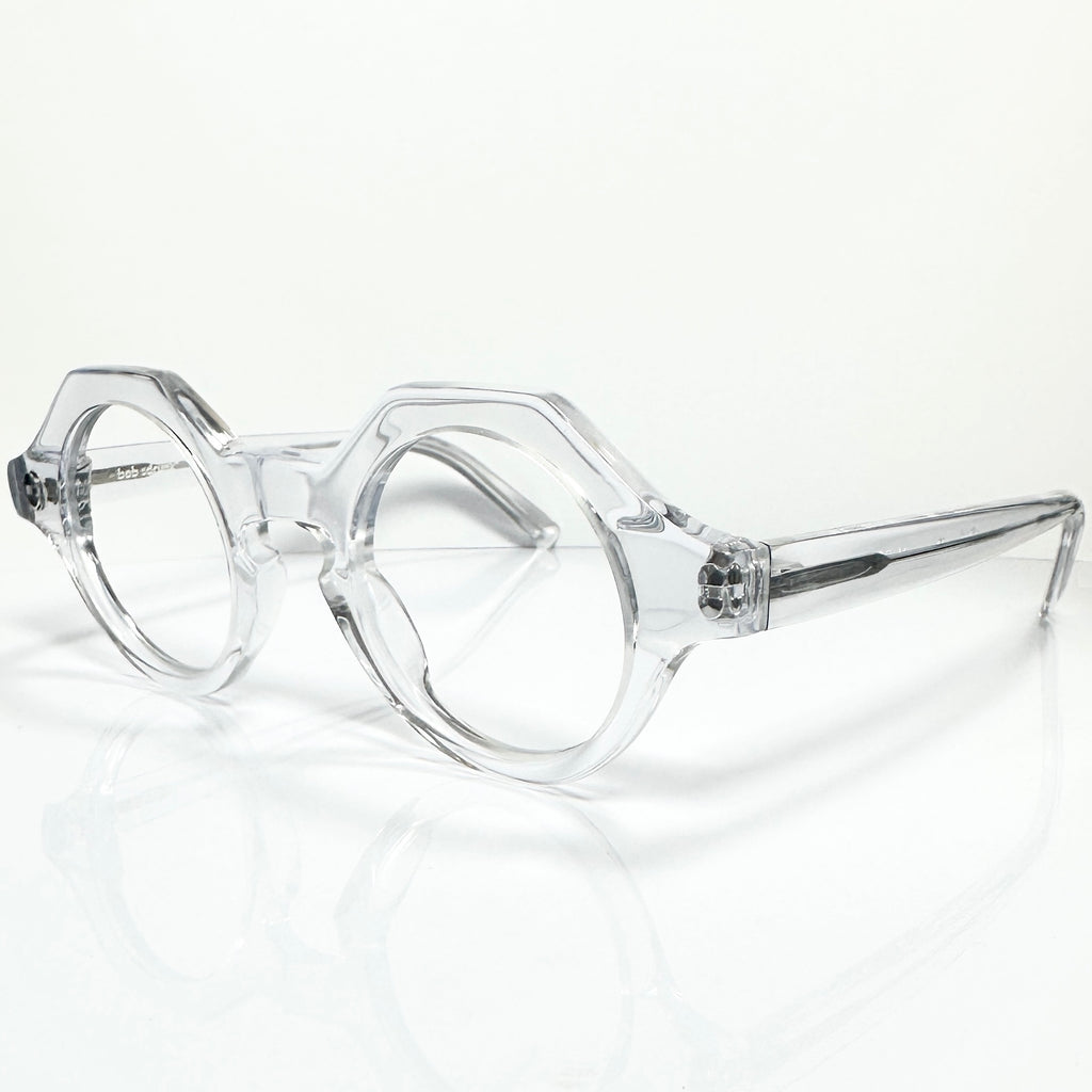 BOB SDRUNK Alfred Round Eyeglasses Frames in Clear - New Authentic