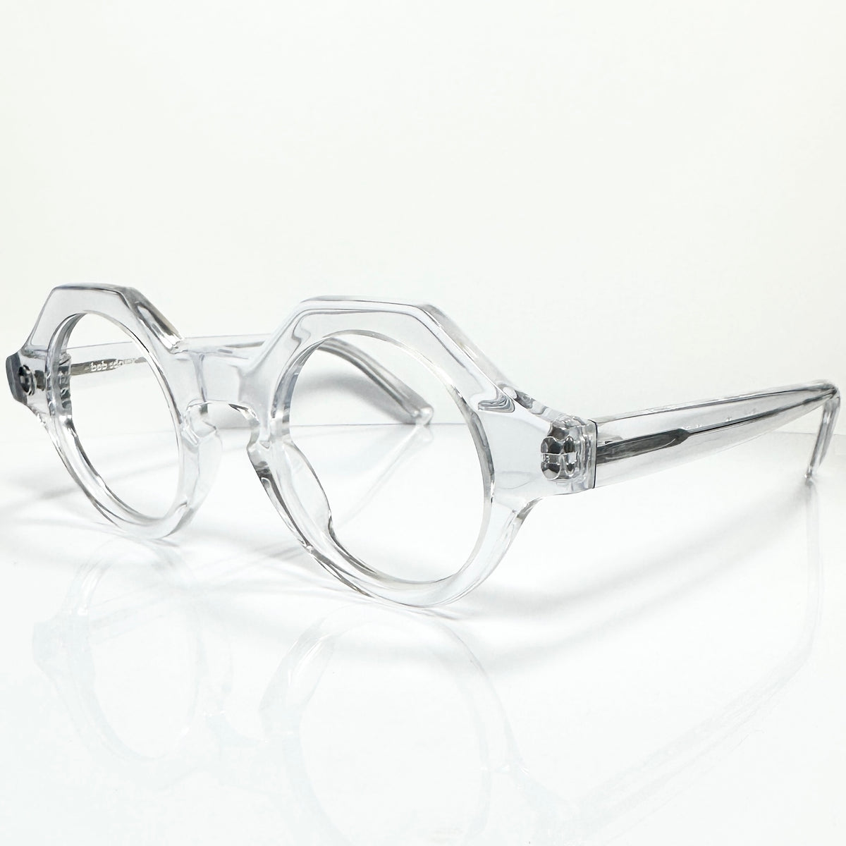 BOB SDRUNK Alfred Round Eyeglasses Frames in Clear - New Authentic