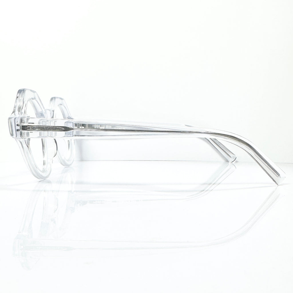 BOB SDRUNK Alfred Round Eyeglasses Frames in Clear - New Authentic