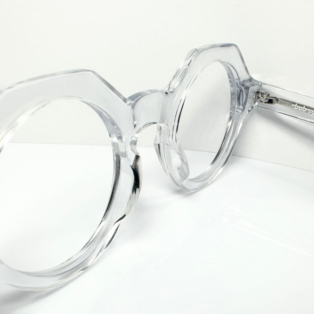 BOB SDRUNK Alfred Round Eyeglasses Frames in Clear - New Authentic