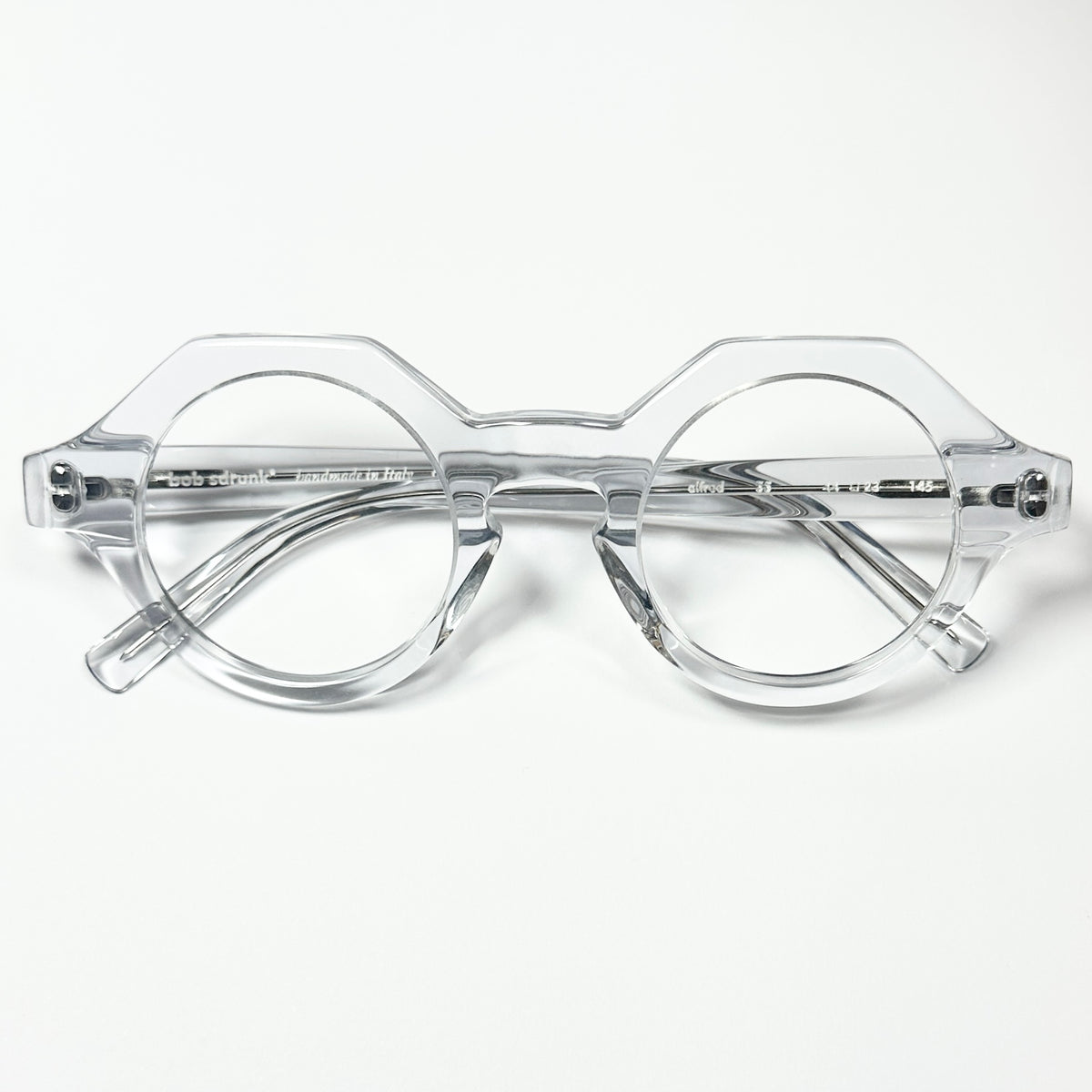 BOB SDRUNK Alfred Round Eyeglasses Frames in Clear - New Authentic