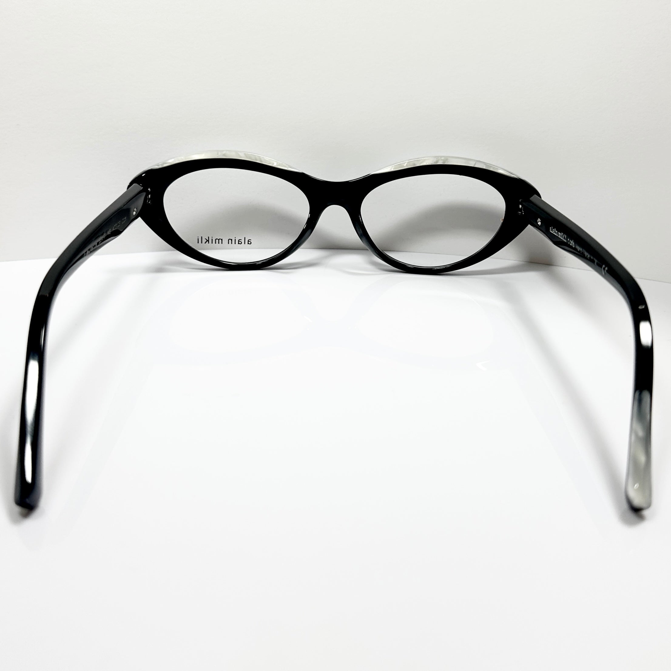 ALAIN MIKLI A03106 001 Women Cat-Eye Eyeglasses NEW Authentic Frame with Case 52-18