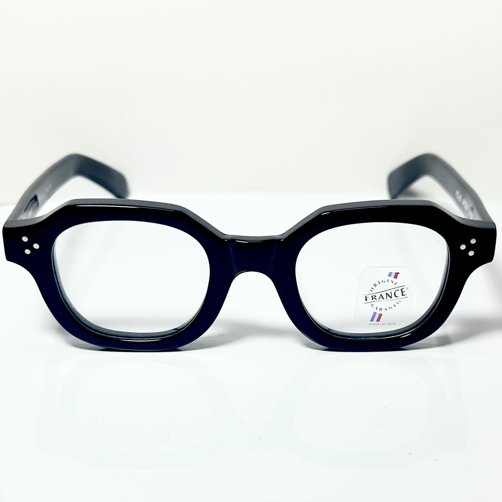 Maryll Men's Square Eyeglasses Frame in Black PO46 - Authentic New