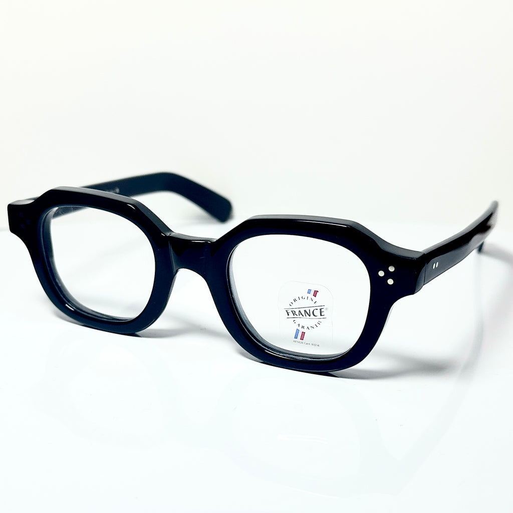 Maryll Men's Square Eyeglasses Frame in Black PO46 - Authentic New