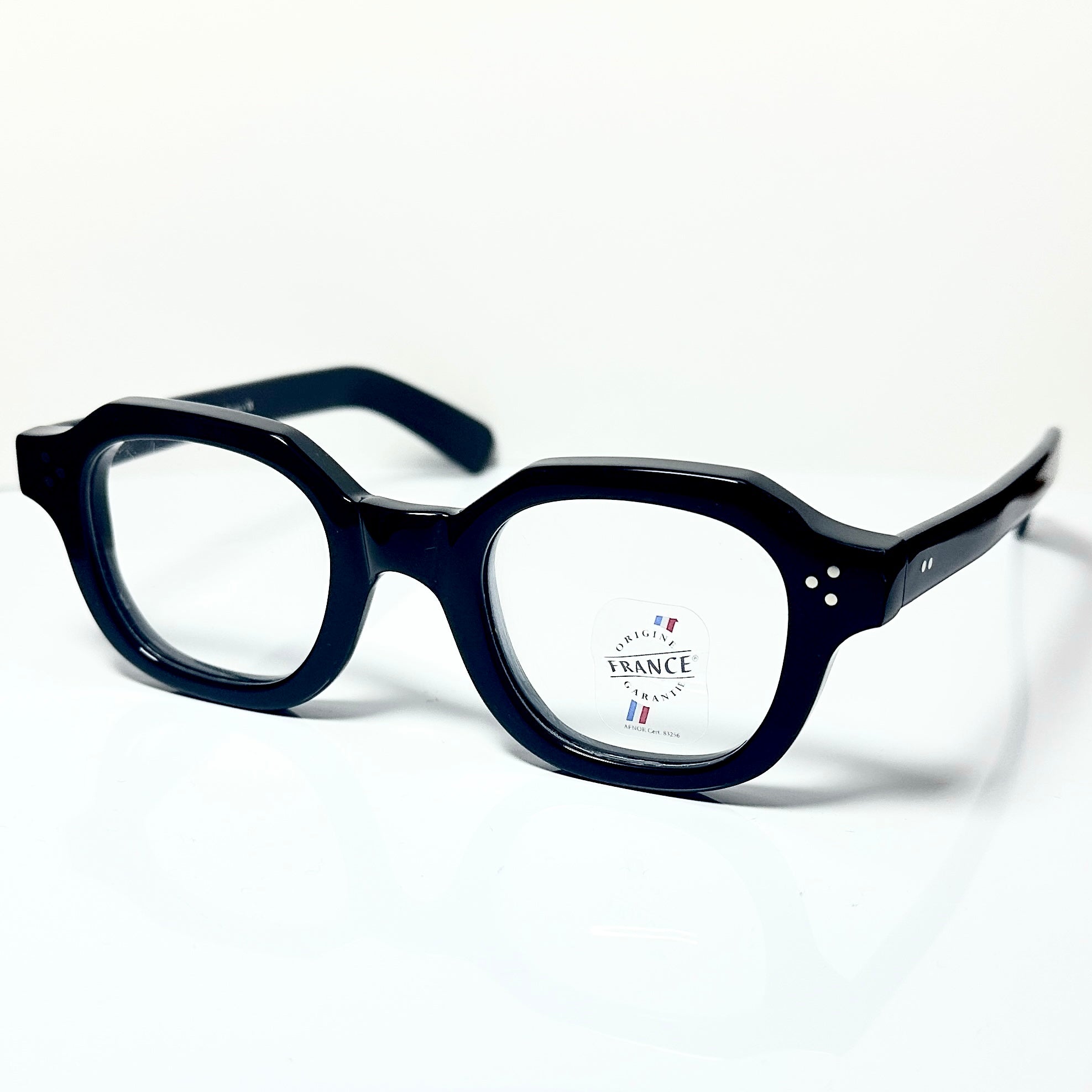 Maryll Men's Square Eyeglasses Frame in Black PO46 - Authentic New