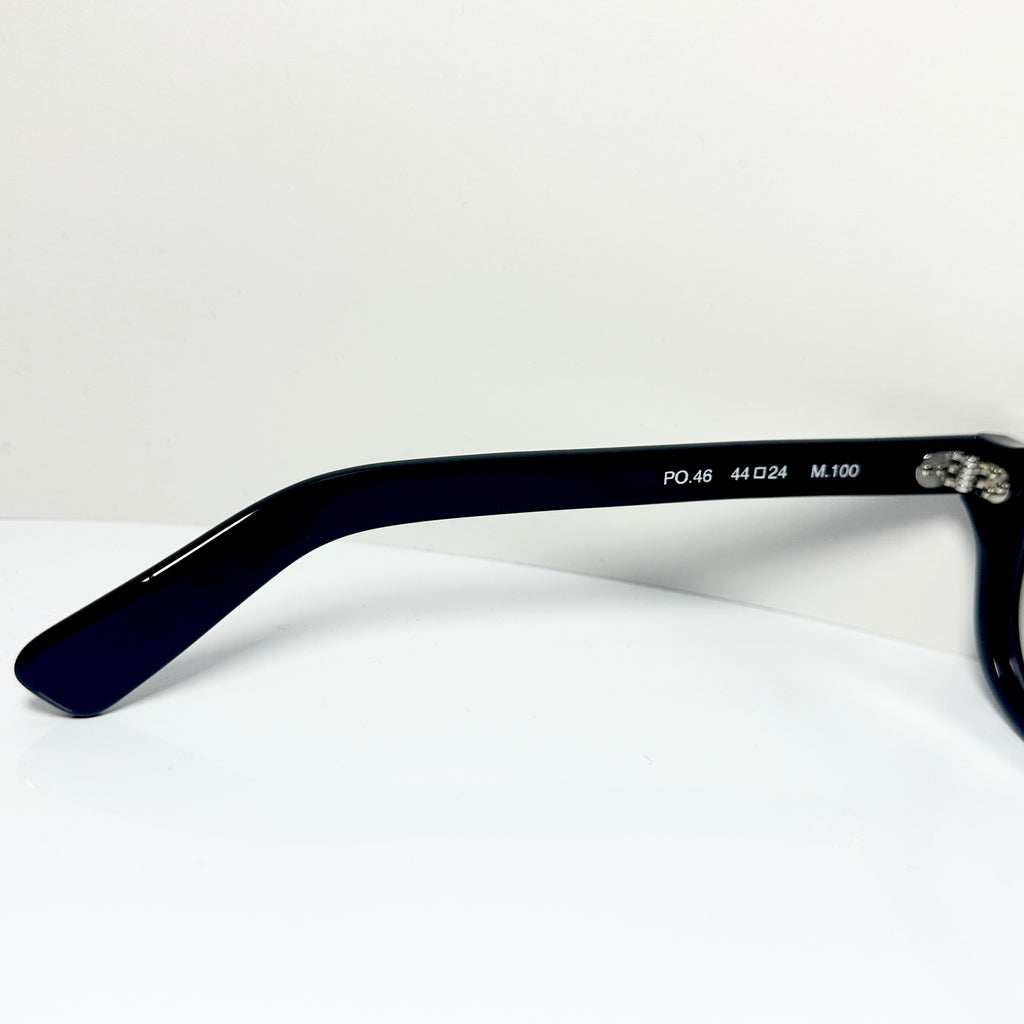Maryll Men's Square Eyeglasses Frame in Black PO46 - Authentic New