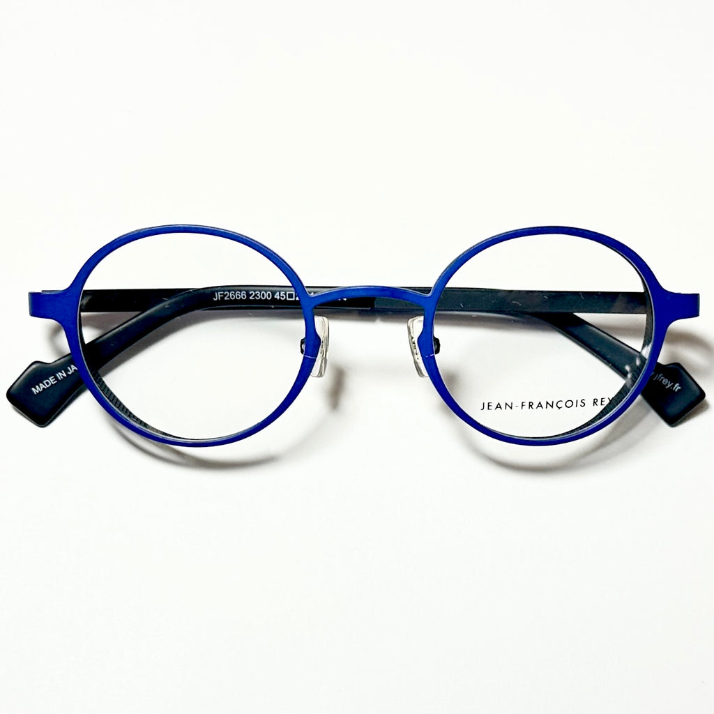 JF Rey JF2666 2300 Round Eyeglasses Frames in Blue - Authentic New
