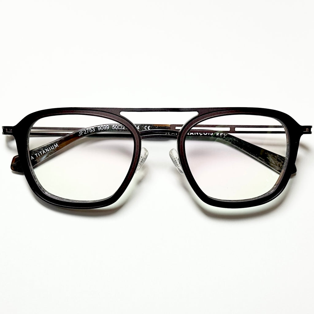 JF Rey JF2753 9099 Eyeglasses Frames in Brown/Grown Horn - Authentic New
