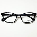 JF Rey JF1344 0010 Eyeglasses Frames in Black Silver/ Fishnet- Authentic New