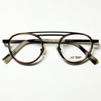 JF Rey JF2679 9295 Eyeglasses Double Bridge Frames in Horn - Authentic New