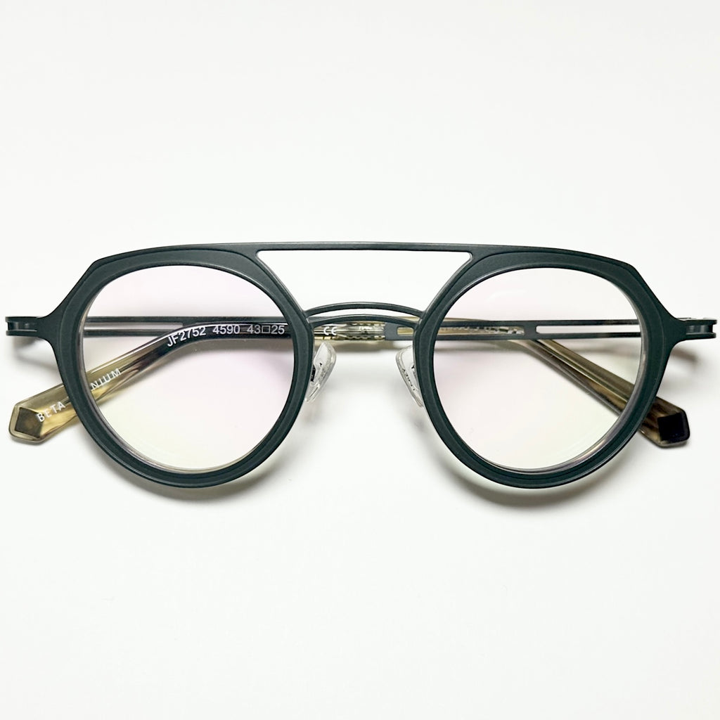 JF Rey JF2752 4590 Eyeglasses Crown Panto Frames in Khaki/Brown - Authentic New